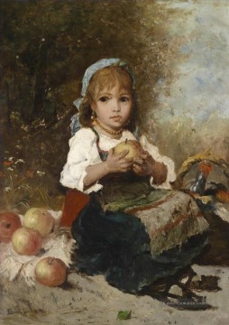 Kinder Werke - Reizendes kleines Mädchen 5 Impressionismus